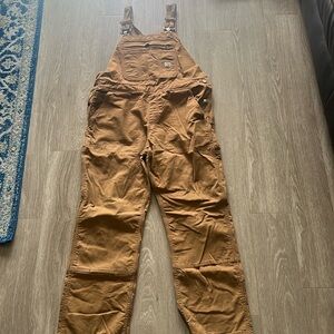 Carhartt Women’s Work Overall Relaxed Fit Double Knee Size Large Flex
